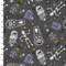 Fabric 3 Wishes Charcoal Monster Mash Monster Squad by the Quarter Yard 23695-CHR
